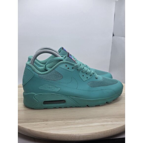 Nike Air Max 90 Size 8 womens USA Independence Hyperfuse Turquoise 454446-800 - Picture 3 of 9